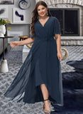 Payten A-line V-Neck Chiffon Dresses UKP0015526