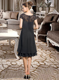 Elena Empire Round Neck Chiffon Dresses UKP0015530