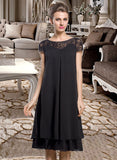 Elena Empire Round Neck Chiffon Dresses UKP0015530