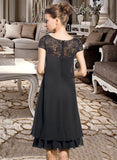 Elena Empire Round Neck Chiffon Dresses UKP0015530