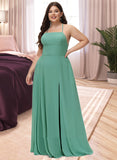 Sanaa A-line Square Neck Chiffon Dresses UKP0015553