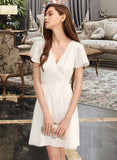 Aimee A-line V-Neck Dresses UKP0015565