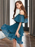 Roselyn A-line Off the Shoulder Dresses UKP0015601