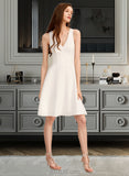 Melissa A-line V-Neck Dresses UKP0015620