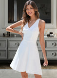 Melissa A-line V-Neck Dresses UKP0015620