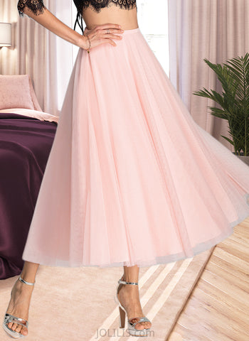 Fernanda A-line Tea-Length Tulle Cocktail Dress UKP0016318