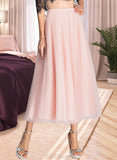 Fernanda A-line Tea-Length Tulle Cocktail Dress UKP0016318