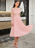 Brooke A-Line Knee-Length Chiffon Bridesmaid Dress UKP0016644