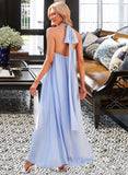 Mildred A-Line Halter Ankle-Length Chiffon Bridesmaid Dress UKP0016668