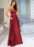 Alannah Burgundy V-Neck Sleeveless Maxi Dresses UKP0016789