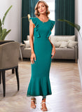 Serenity Round Neck Elegant Bodycon Cotton Blends Midi Dresses UKP0016830