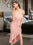 Ingrid Sweetheart Sleeveless Elegant Cotton Blends Asymmetrical Dresses UKP0016918