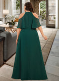 Maren A-Line Scoop Floor-Length Chiffon Bridesmaid Dress UKP0016935