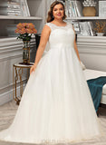 Lauren Ball-Gown/Princess Sweep Train Organza Satin Lace Wedding Dress With Beading Sequins UKP0017025