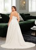 Christine Ball-Gown/Princess Sweetheart Court Train Tulle Lace Wedding Dress UKP0017060