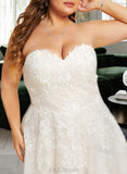 Christine Ball-Gown/Princess Sweetheart Court Train Tulle Lace Wedding Dress UKP0017060