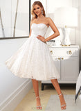 Undine A-Line Sweetheart Knee-Length Lace Wedding Dress UKP0017092