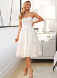 Undine A-Line Sweetheart Knee-Length Lace Wedding Dress UKP0017092