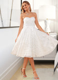 Undine A-Line Sweetheart Knee-Length Lace Wedding Dress UKP0017092