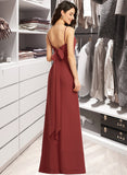 Theresa Sheath/Column Square Floor-Length Chiffon Prom Dresses UKP0017413