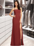 Theresa Sheath/Column Square Floor-Length Chiffon Prom Dresses UKP0017413