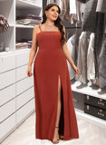 Theresa Sheath/Column Square Floor-Length Chiffon Prom Dresses UKP0017413