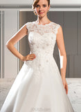 Luna Ball-Gown/Princess Tea-Length Tulle Lace Wedding Dress With Beading Sequins UKP0017709