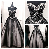 New Design Sequin Shiny Long Prom Dresses A-neck Sweetheart Prom Dresses JS549