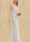 Giuliana Sheath/Column Square Floor-Length Chiffon Bridesmaid Dress UKP0019477