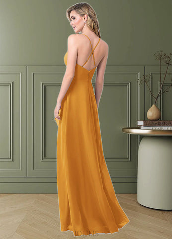 Kay A-Line Pleated Chiffon Asymmetrical Dress SJSP0019733