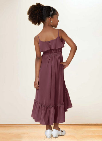 Alisson A-Line Ruched Chiffon Asymmetrical Dress SJSP0019993