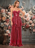 Braelyn A-line Sweetheart Floor-Length Sequin Prom Dresses JLP0025868