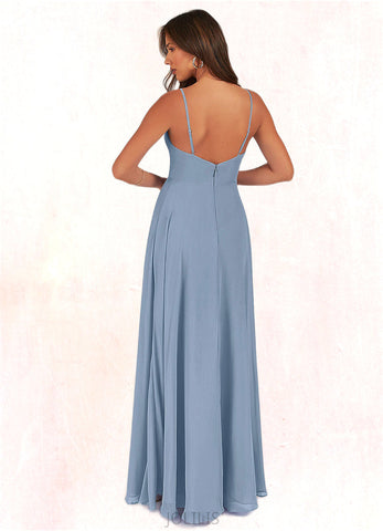 Kate A-Line Chiffon Floor-Length Dress SJSP0019667