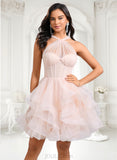 Kaiya Ball-Gown/Princess Sweetheart Short Tulle Homecoming Dress JLP0025667