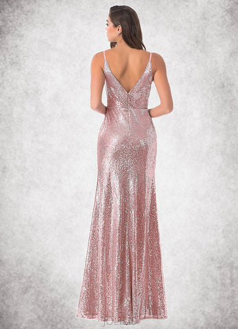 Peggie Mermaid Signature Sequin Floor-Length Dress SJSP0019752