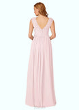 Peyton A-Line Chiffon Floor-Length Dress SJSP0019712