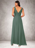 Gabriella A-Line Chiffon Floor-Length Dress SJSP0019655