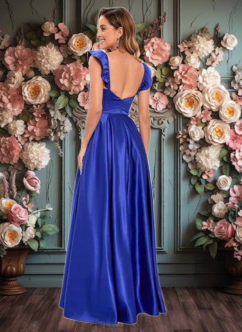 Mariam Ball-Gown/Princess Sweetheart Floor-Length Satin Prom Dresses JLP0025859