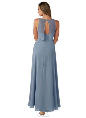 Payten A-Line Chiffon Floor-Length Dress SJSP0019778