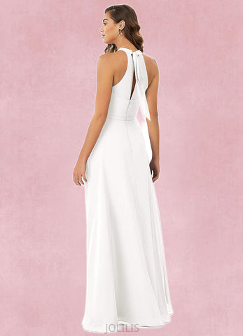 Dakota A-Line Pleated Chiffon Asymmetrical Dress SJSP0019736