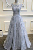 A-Line Appliques Sexy A-Line Long Cheap Prom Dresses Evening Dress Formal Women Dresses uk F66