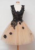 Off-the-Shoulder Black Lace Sweet 16 dresses Lace Prom Dresses JS965