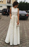 Ivory Charming Long Cheap Evening Dress Custom Made Formal Women Dress Prom Dresses uk F45