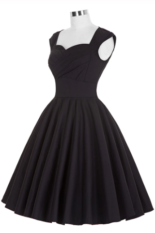 Simple Sweetheart Sleeveless Tea-Length Ruched Dark Navy Taffeta Homecoming Dresses JS459