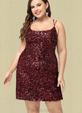 Patsy Bodycon Scoop Short/Mini Sequin Homecoming Dress With Sequins UKP0020489