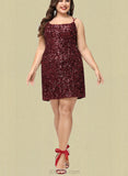 Patsy Bodycon Scoop Short/Mini Sequin Homecoming Dress With Sequins UKP0020489