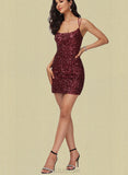 Patsy Bodycon Scoop Short/Mini Sequin Homecoming Dress With Sequins UKP0020489