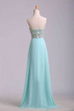 Prom Dresses A Line Sweetheart Floor Length Chiffon