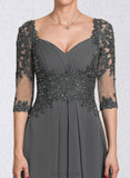 Penny A-line Sweetheart Asymmetrical Chiffon Lace Cocktail Dress With Beading Pleated Sequins UKP0021008