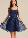 Dahlia A-line Scoop Short/Mini Lace Homecoming Dress UKP0021387